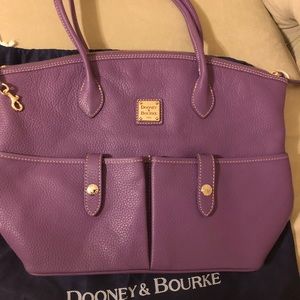 Dooney & Bourke Pebble-grain Leather Crescent Tote